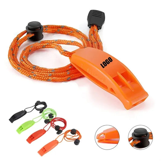 Emergency Whistles with Lanyard Safety