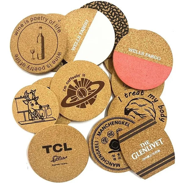 Round Cork Coaster