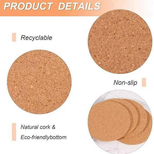 Round Cork Coaster