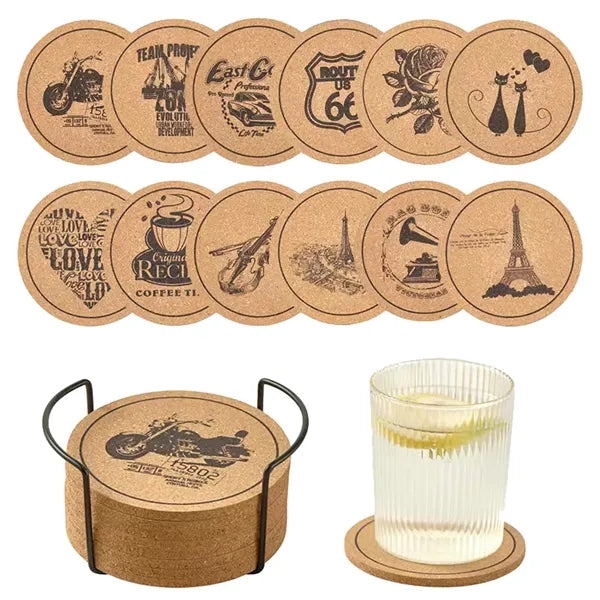 Round Cork Coaster