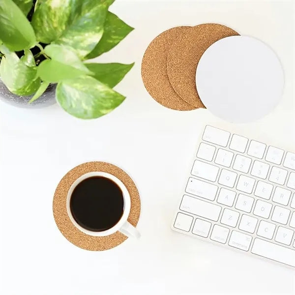 Round Cork Coaster