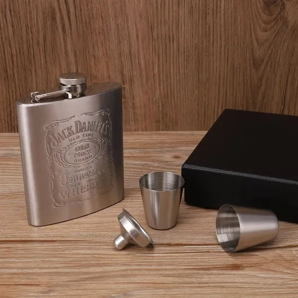 7oz Custom Outdoor Flask flagon