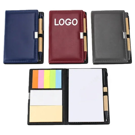 Mini Memo Pad With Ballpoint Pen Attached
