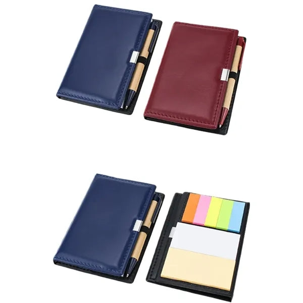 Mini Memo Pad With Ballpoint Pen Attached