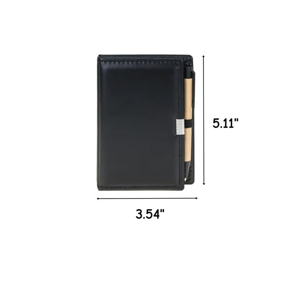 Mini Memo Pad With Ballpoint Pen Attached