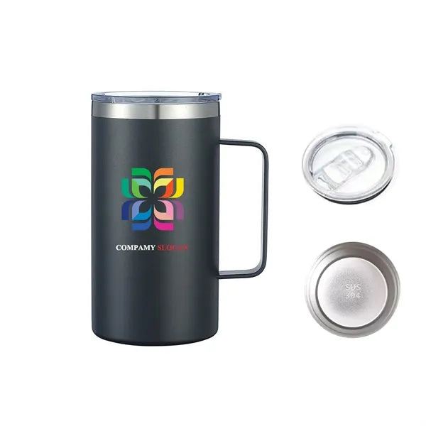 24oz Vacuum Insulated Stainless Steel Coffee Mug with Lid