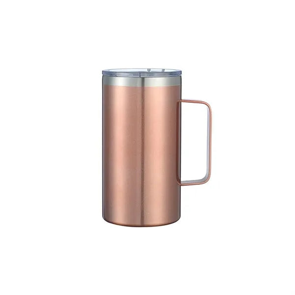 24oz Vacuum Insulated Stainless Steel Coffee Mug with Lid