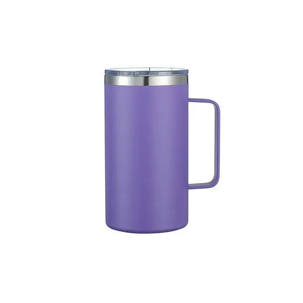 24oz Vacuum Insulated Stainless Steel Coffee Mug with Lid