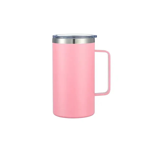 24oz Vacuum Insulated Stainless Steel Coffee Mug with Lid