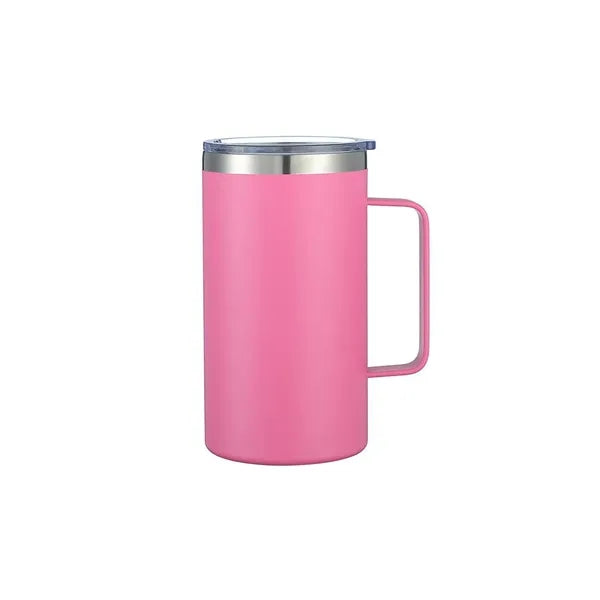 24oz Vacuum Insulated Stainless Steel Coffee Mug with Lid