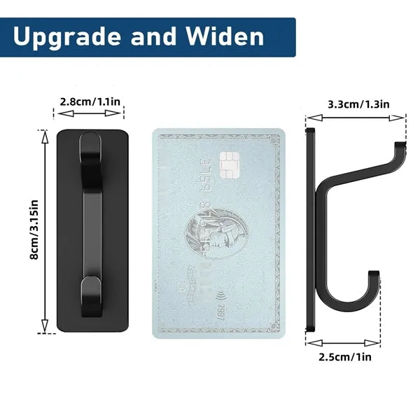 Double Hook Adhesive Duty Aluminum Wall Hanger Use