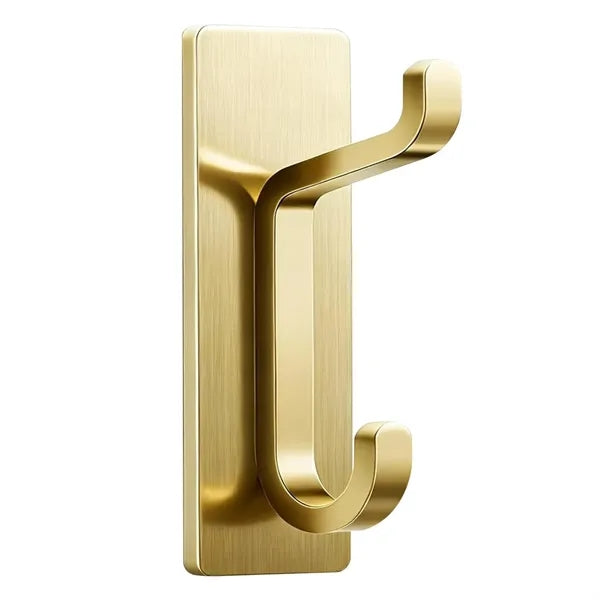 Double Hook Adhesive Duty Aluminum Wall Hanger Use