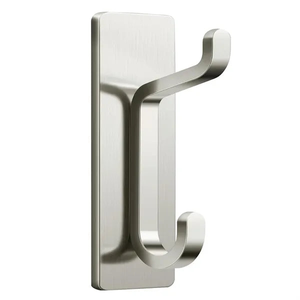 Double Hook Adhesive Duty Aluminum Wall Hanger Use