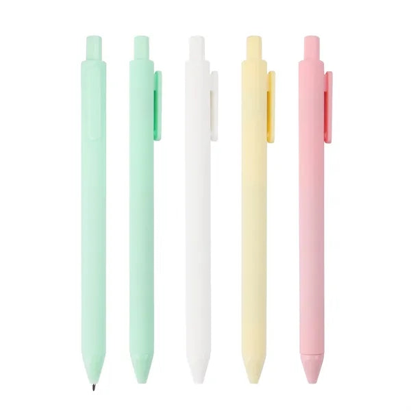 0.5mm Fine Point Plastic Retractable Gel Pens W/ Clip