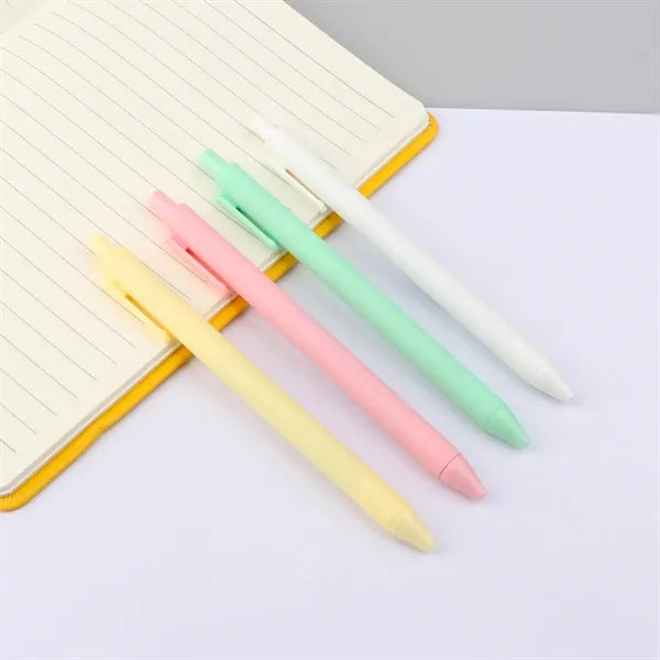 0.5mm Fine Point Plastic Retractable Gel Pens W/ Clip