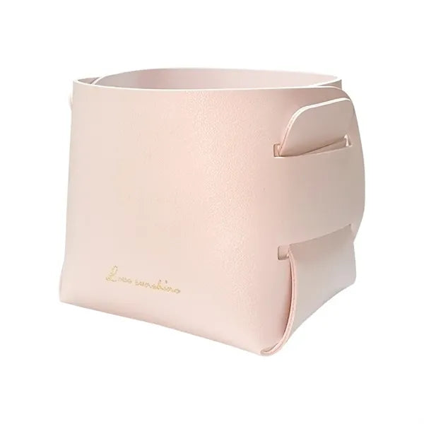Simple Foldable Leather Storage Basket