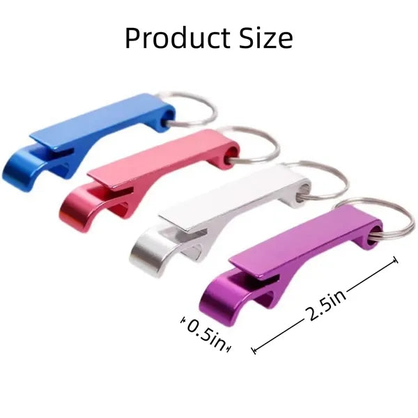 Colorful Premium Metal Keychain Beer Bottle Opener