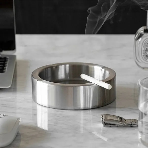 Stainless Steel Heavy Duty Ashtray 4 Slot Windproof