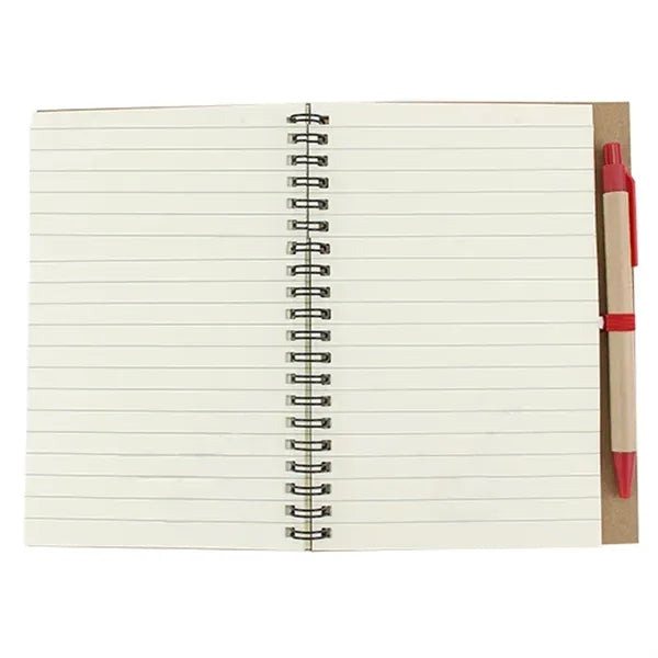Kraft Cardboard CoverJournal Notebook with Pen