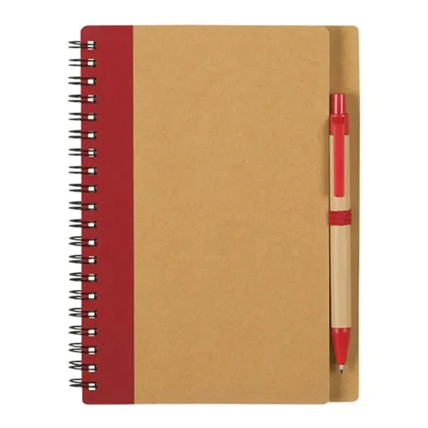 Kraft Cardboard CoverJournal Notebook with Pen