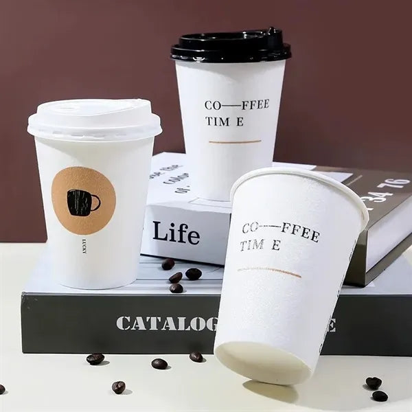 12 oz Flocked Foaming Disposable Paper Cup