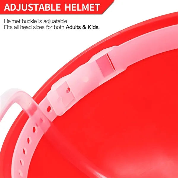 Dual Can Drinking Helmet with Adjustable Strap