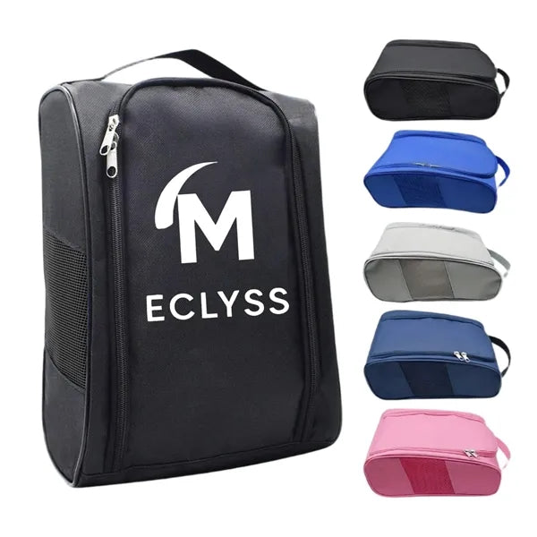 Breathable golf shoe storage bag