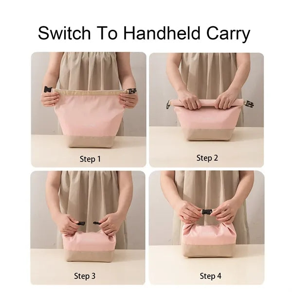 12-Can Insulated Oxford Cooler Bag with Handle & Strap