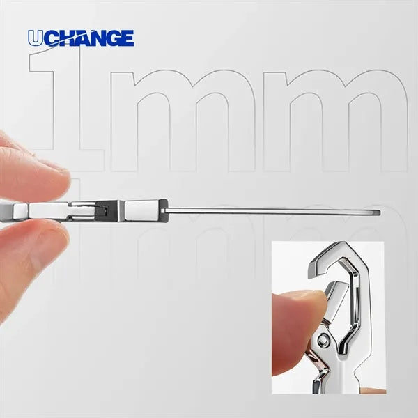 Stainless Steel Nail File With Keychain Sleeve