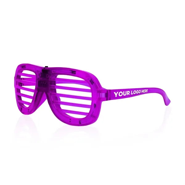 Light-Up Glow LED Slotted Glasses