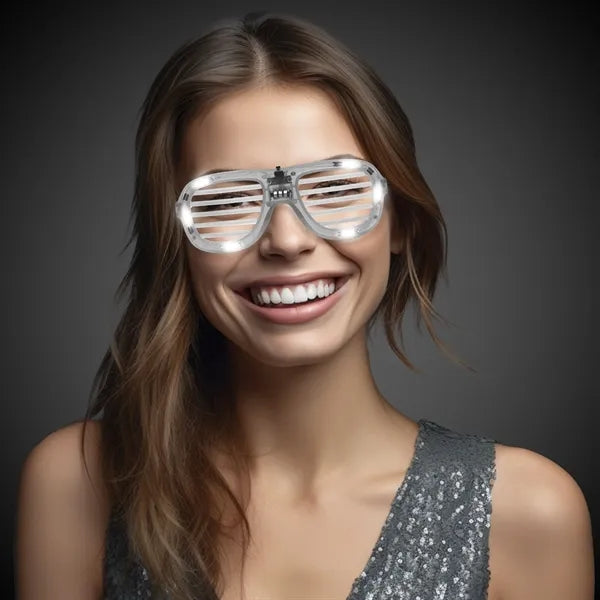 Light-Up Glow LED Slotted Glasses