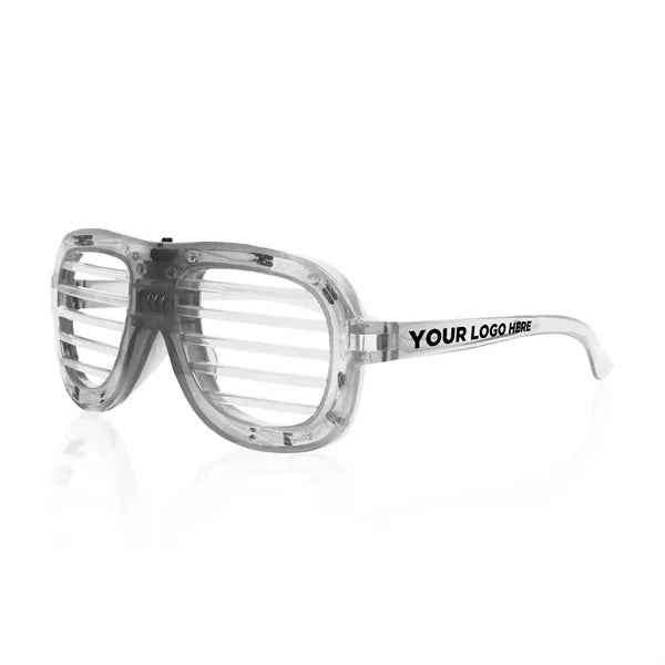 Light-Up Glow LED Slotted Glasses