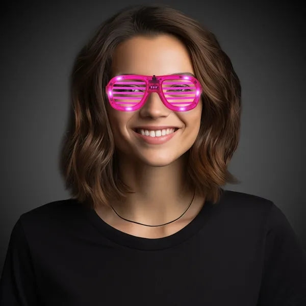 Light-Up Glow LED Slotted Glasses