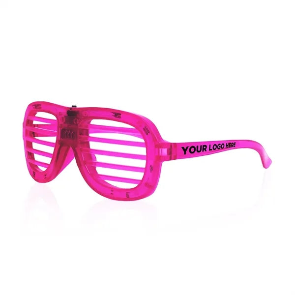 Light-Up Glow LED Slotted Glasses
