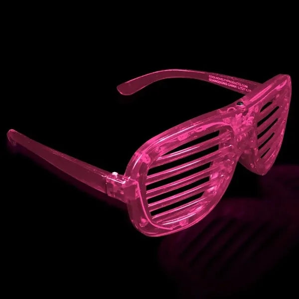 Light-Up Glow LED Slotted Glasses
