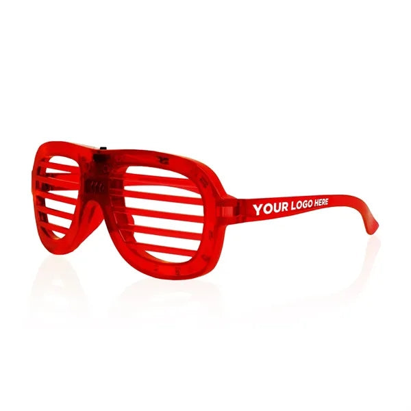 Light-Up Glow LED Slotted Glasses