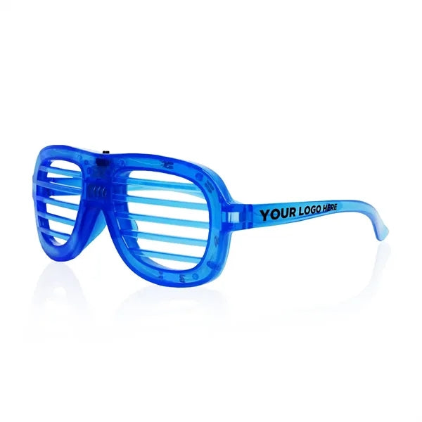 Light-Up Glow LED Slotted Glasses