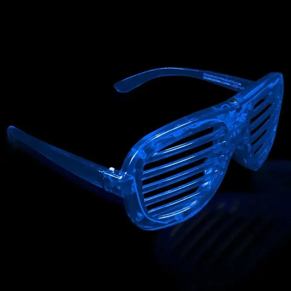 Light-Up Glow LED Slotted Glasses