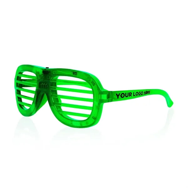 Light-Up Glow LED Slotted Glasses