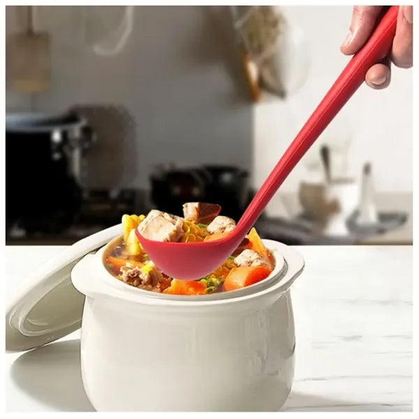 Heat Resistant Silicone Ladles Soup Spoons