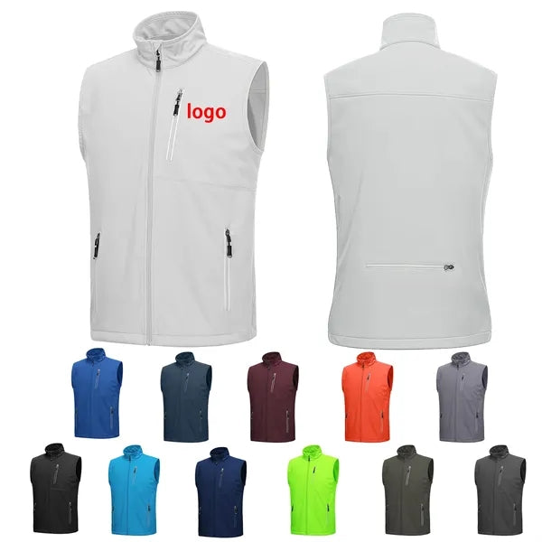 Men's Lightweight Windproof Golf Vest With Stretch Fabric
