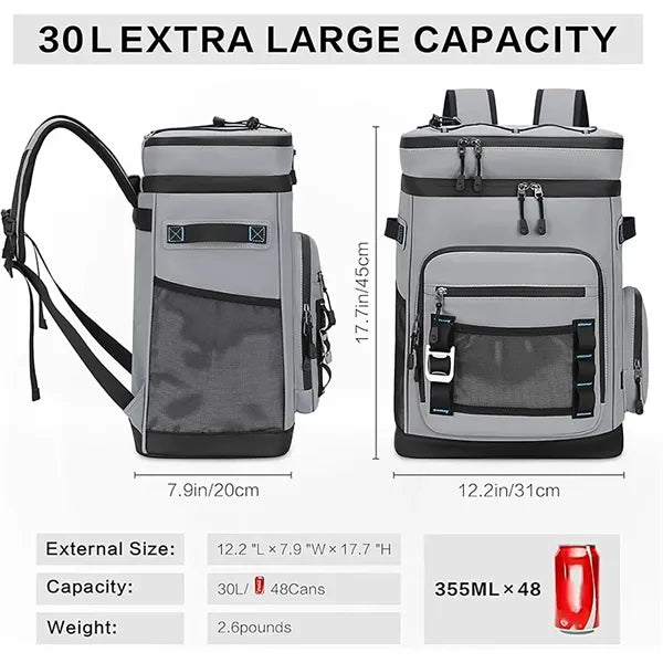 Large waterproof, heat-insulating, and leak-proof cooler bac