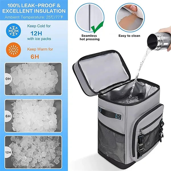 Large waterproof, heat-insulating, and leak-proof cooler bac