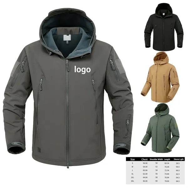 Outdoor 3 In 1 Military Tactical Waterproof Rain Jacket