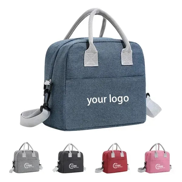 Insulated Travel Lunch Bag with Shoulder Strap