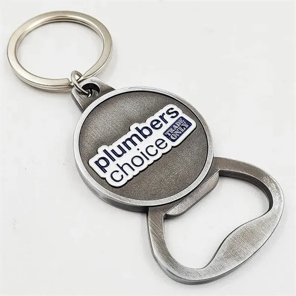 Alloy bottle opener keychain