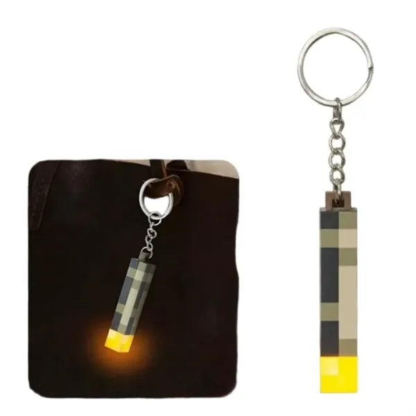 Seven-Colored Torch Lamp Keychain