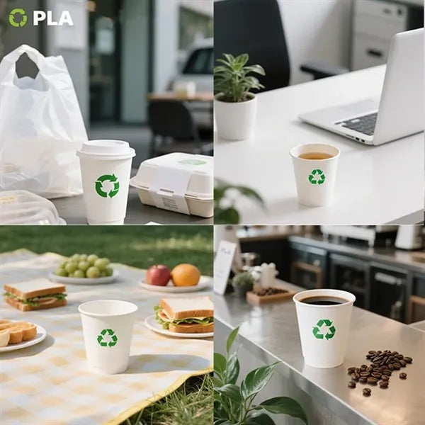 8 oz Disposable PLA Biodegradable Paper Cup