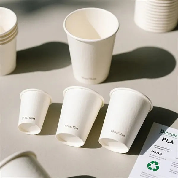 8 oz Disposable PLA Biodegradable Paper Cup