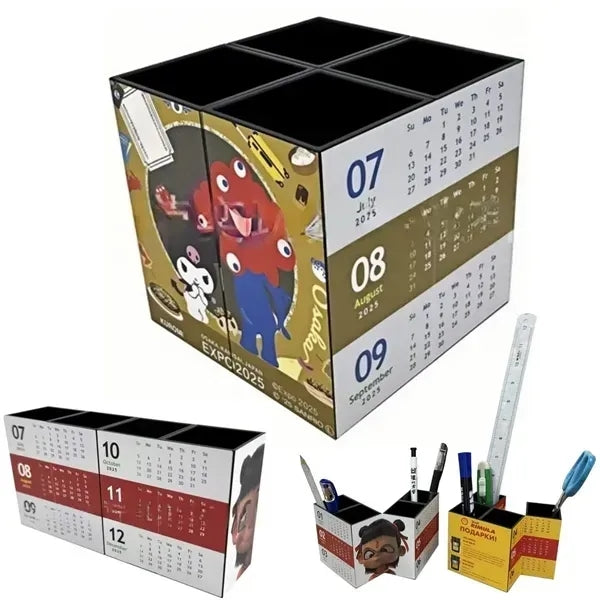 4 Grid Foldable Magnetic Pen Holder